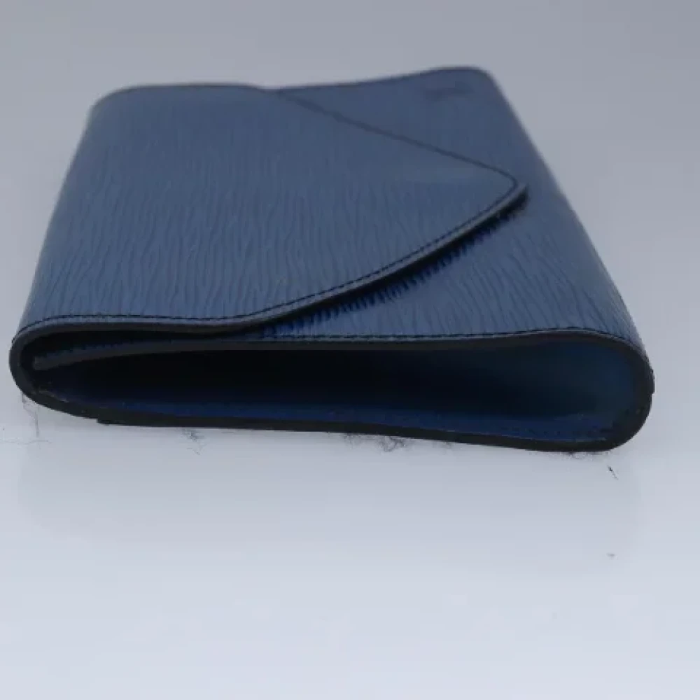 Louis Vuitton Vintage Pre-owned Leather clutches Blue Dames