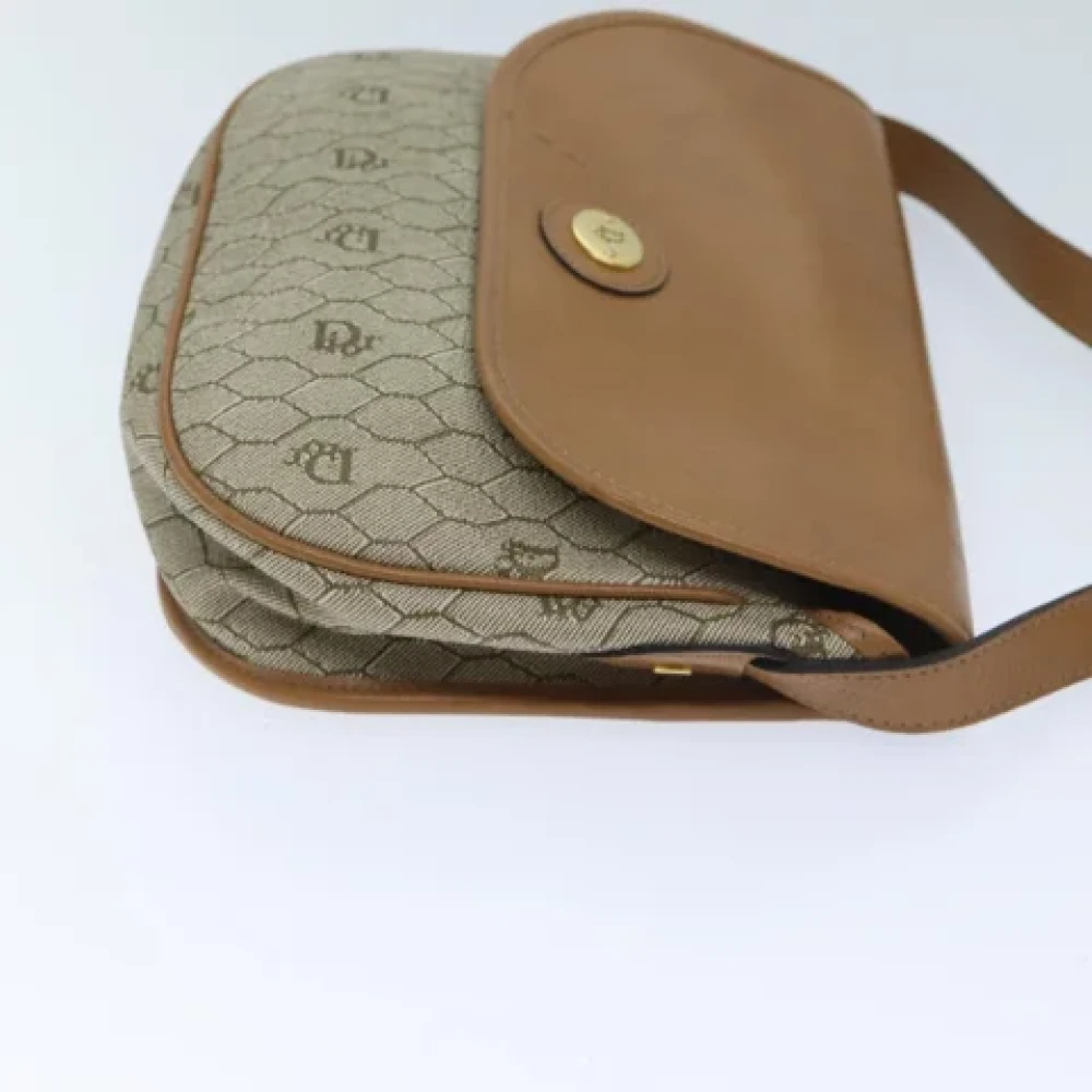 Dior Vintage Pre-owned Leather dior-bags Beige Dames