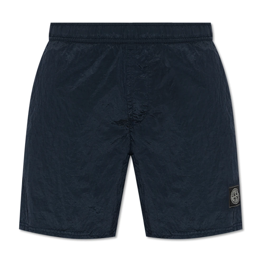 Stone Island Blauwe Bermuda Shorts voor Mannen Blue Heren