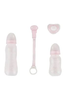 Presentförpackning för matning med 2 flaskor, napp & snöre