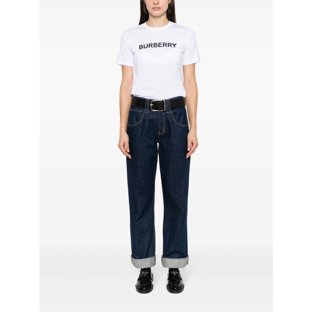 Burberry Witte T-shirts en Polos White Dames
