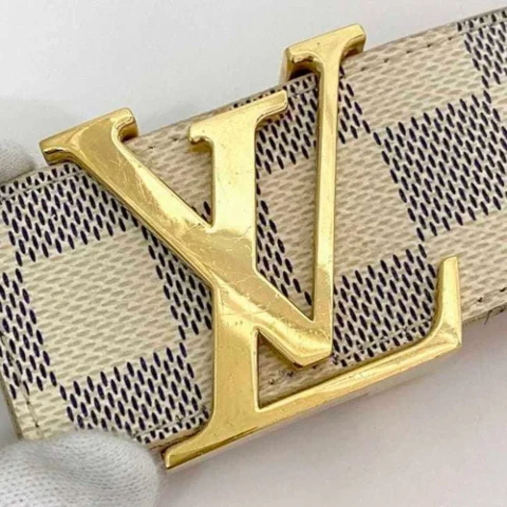 Louis Vuitton Vintage Pre-owned Canvas belts White Heren