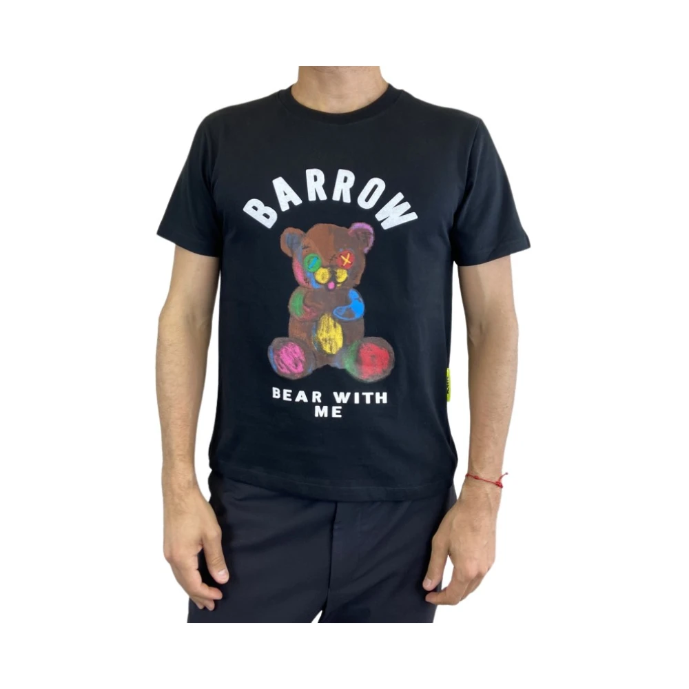 Barrow Zwarte korte mouwen T-shirt Black Heren