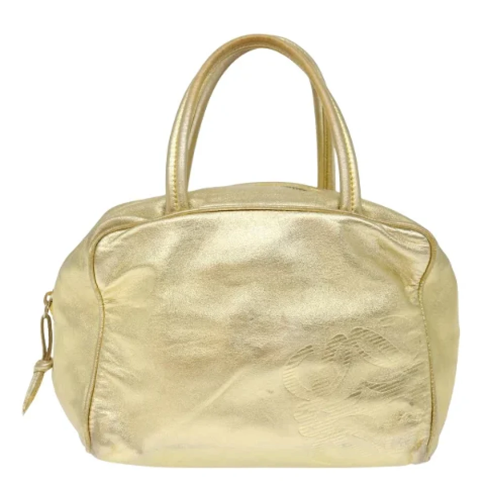 Loewe Pre-owned Leather handbags Yellow Dames