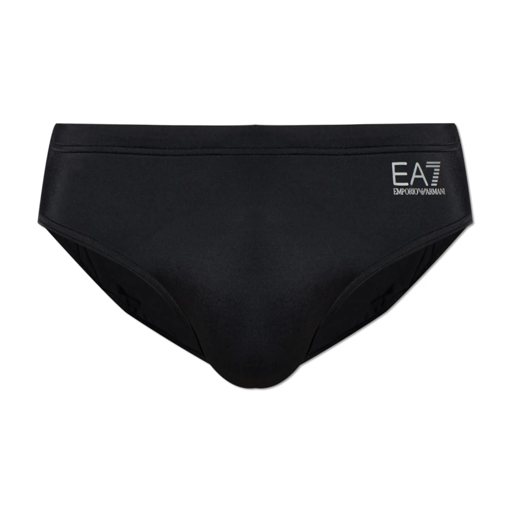 Emporio Armani Ea7 Uomo Nero Costumi Da Bagno, L, New,