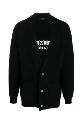 Logo Jacquard Cardigan