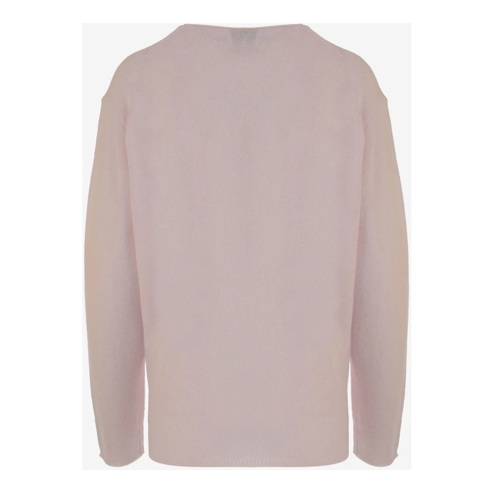 allude Cashmere V-hals trui Pink Dames