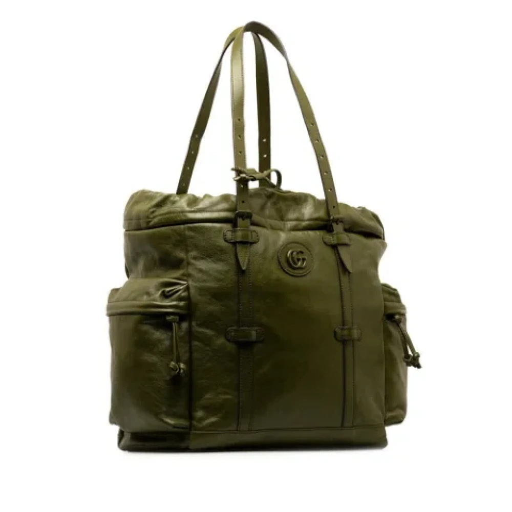 Gucci Vintage Pre-owned Leather totes Green Dames