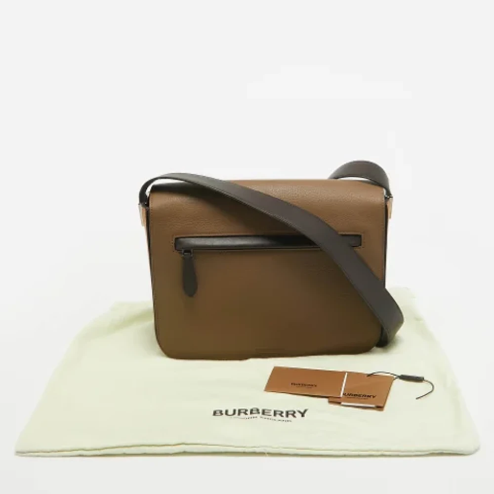 Burberry Vintage Pre-owned Leather shoulder-bags Brown Heren