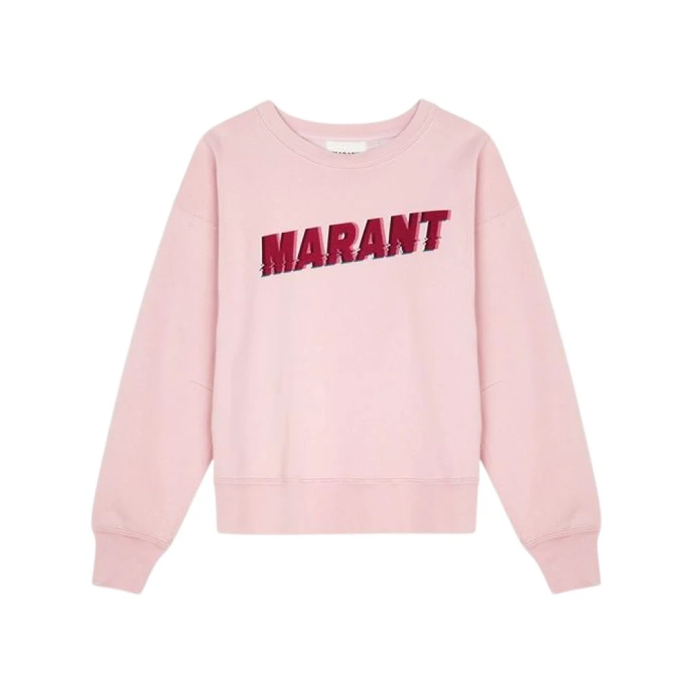 Isabel Marant Étoile Katoenen sweatshirt met voorontwerp Pink Dames