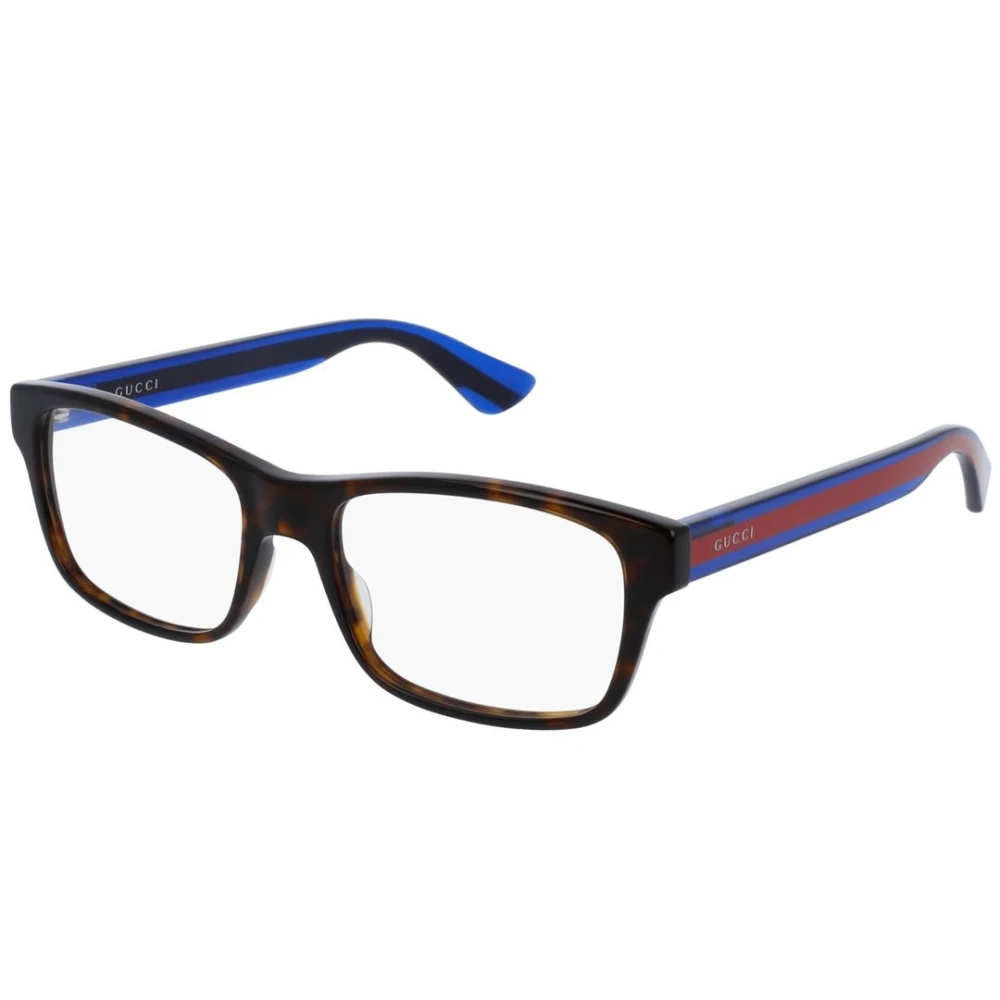 Gucci Unisex Multicolor Rectangle Optical Frame - Glasses - 55 Mm - Accessories