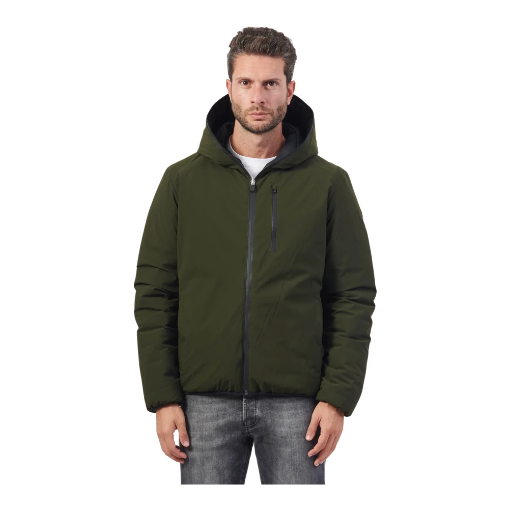 Save The Duck Omkeerbare Groene Jas met Rits Green Heren