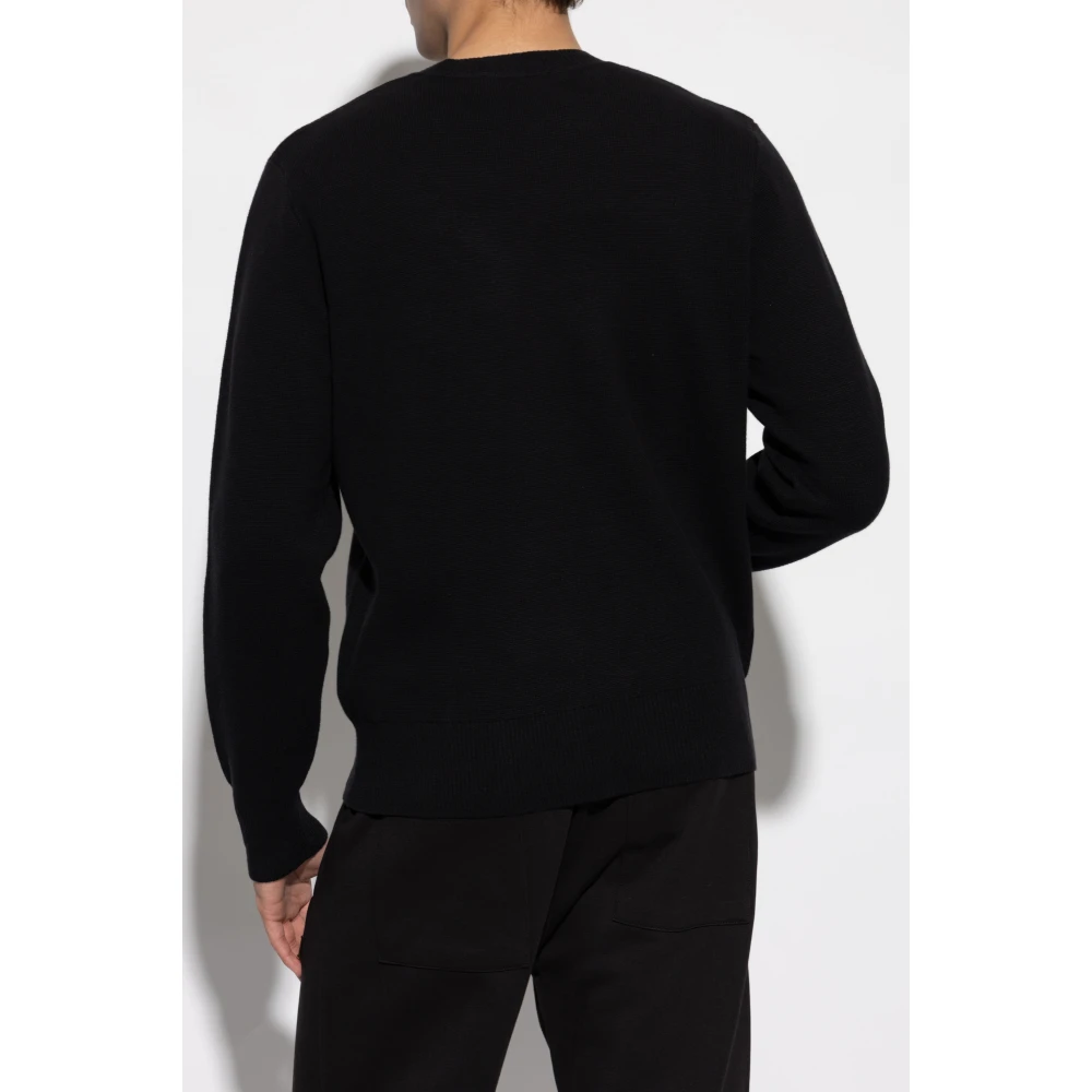 Versace Jeans Couture Trui met logo Black Heren