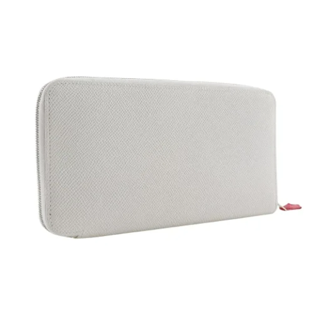 Hermès Vintage Pre-owned Leather wallets White Dames