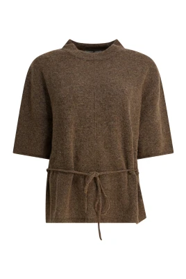 Wool Blend Crew Neck Sweater