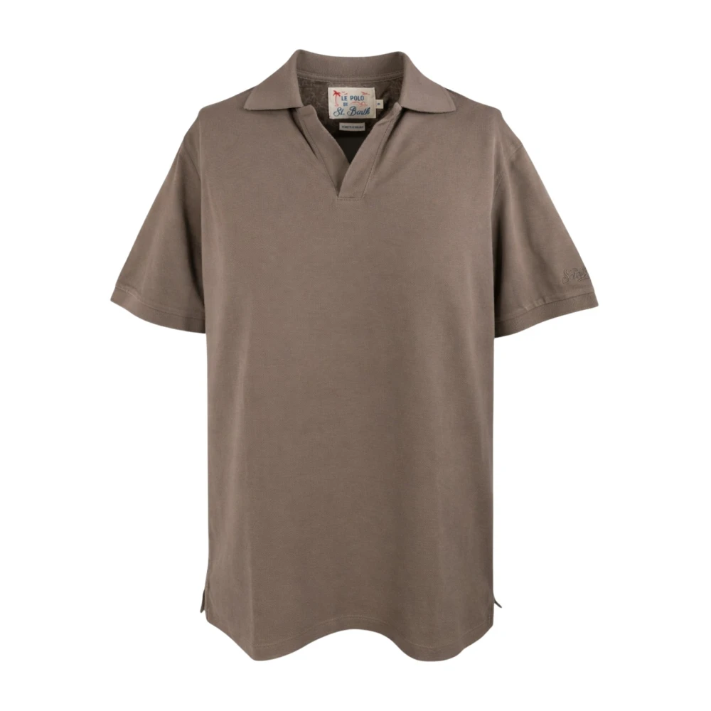 Mc2 Saint Barth Gray Polo Shirts, Male, Xl, Charles Polo