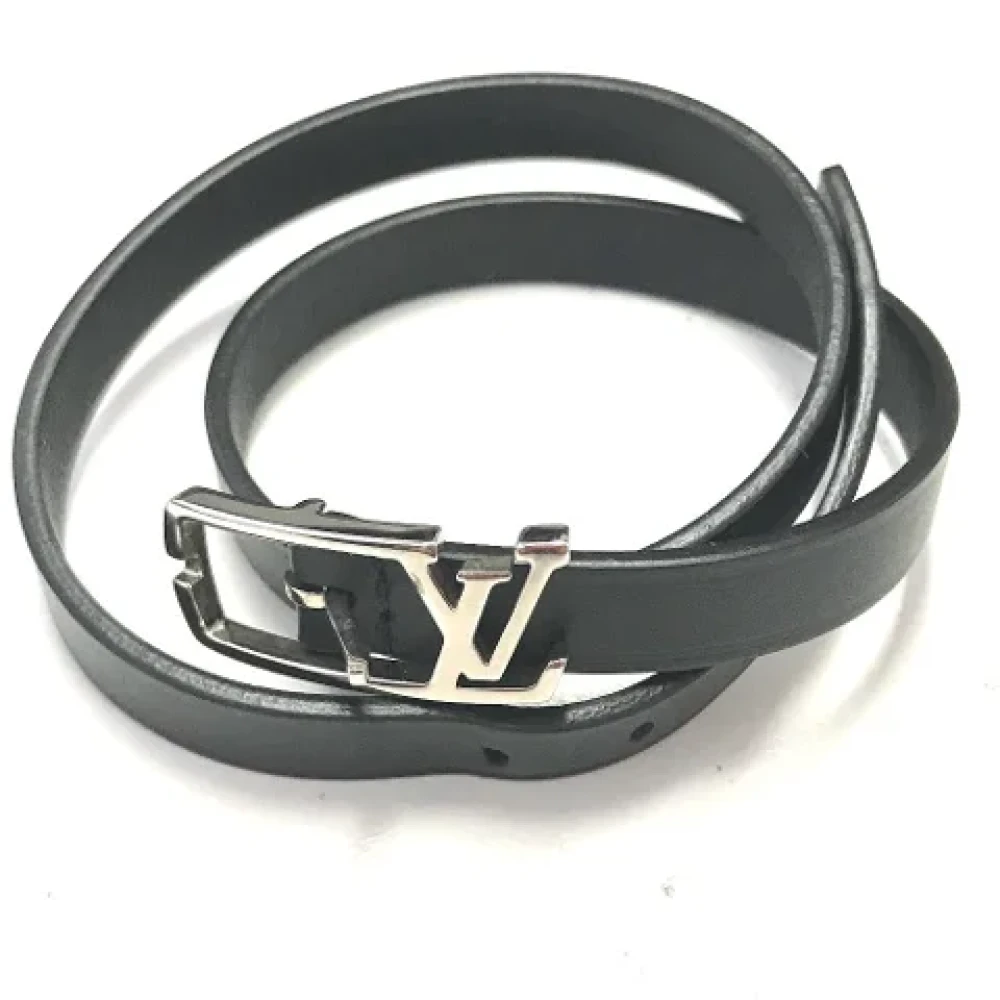 Louis Vuitton Vintage Pre-owned Leather belts Black Dames