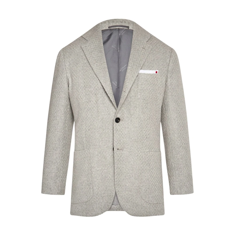 Kiton Kasjmier Enkellange Jas Gray Heren