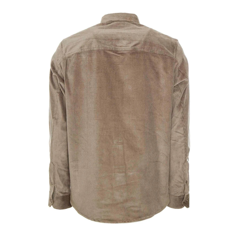 drykorn Ribfluwelen Overhemd met Button-Down Kraag Gray Heren