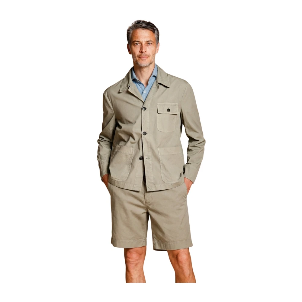 Mason's Mannelijk Groente Jassen Heren, Groen, Xl, Katoen, Werkjas In Canvas Oxford