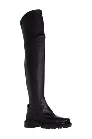 Utlility Lug over-the-knee boots
