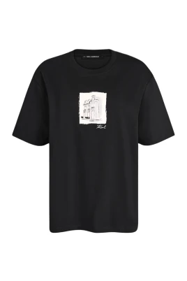 Sketch-tryckt T-shirt