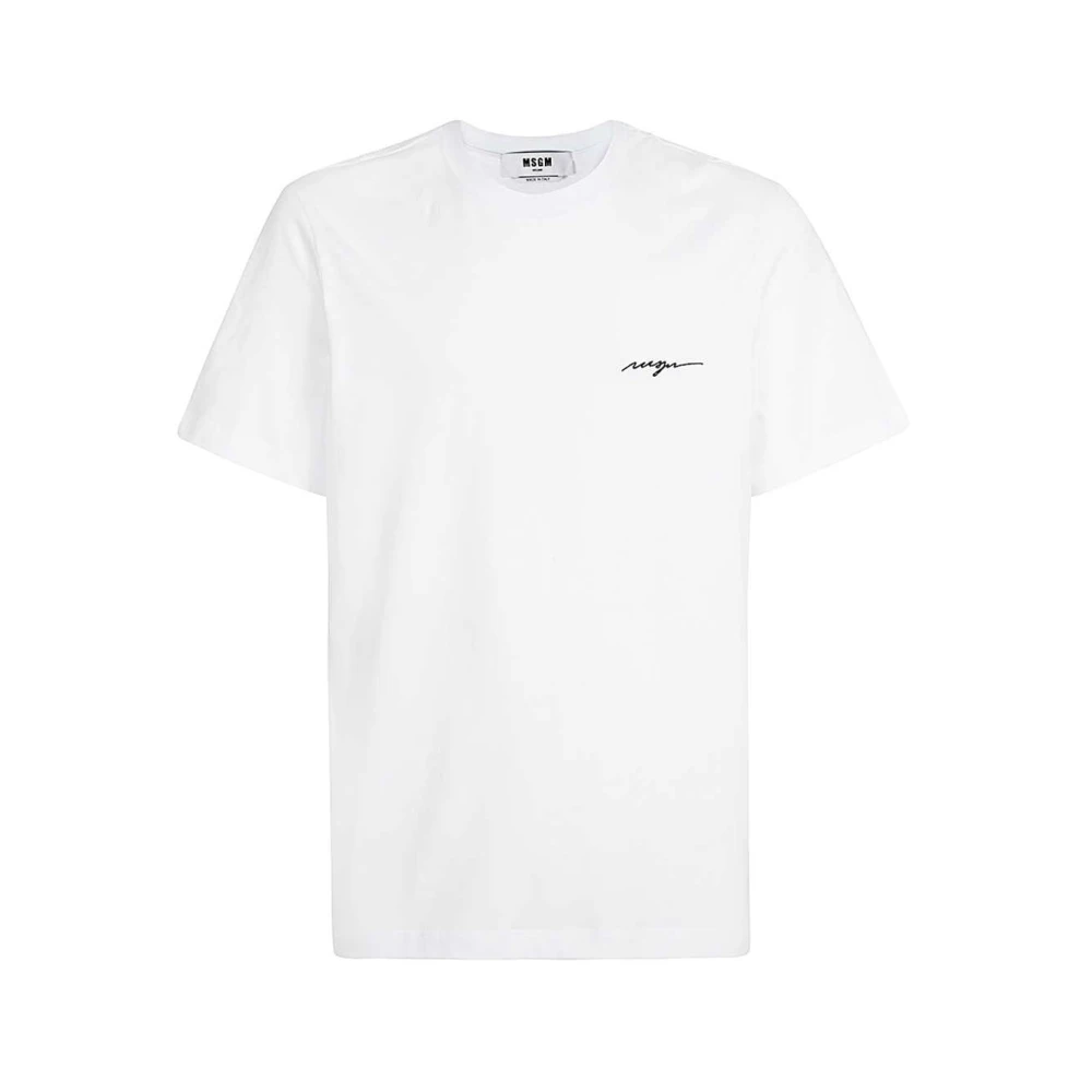 Msgm - Tops > T-Shirts - White - Msgm - Modalova