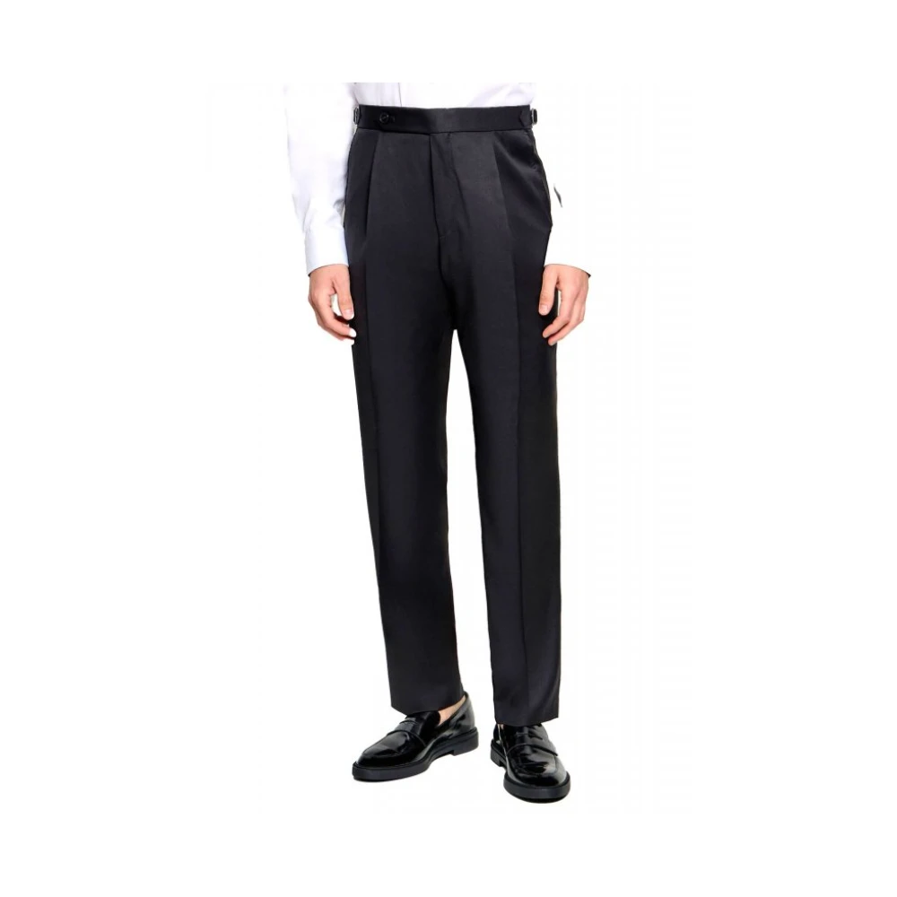 Boss 001 Pantalone Affusolato In Serge Black - Immagine 2
