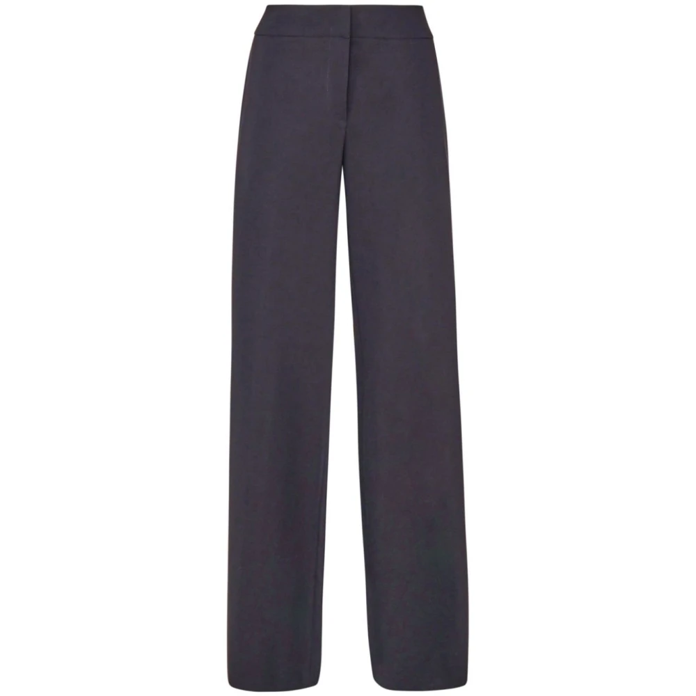 Genny Elastische Wijde Pijp Broek Black Dames