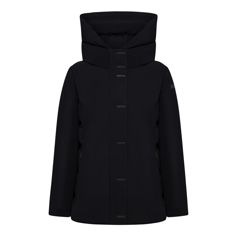 Rrd Women's Black Parkas, L, Winter Hybrid Surf Coat