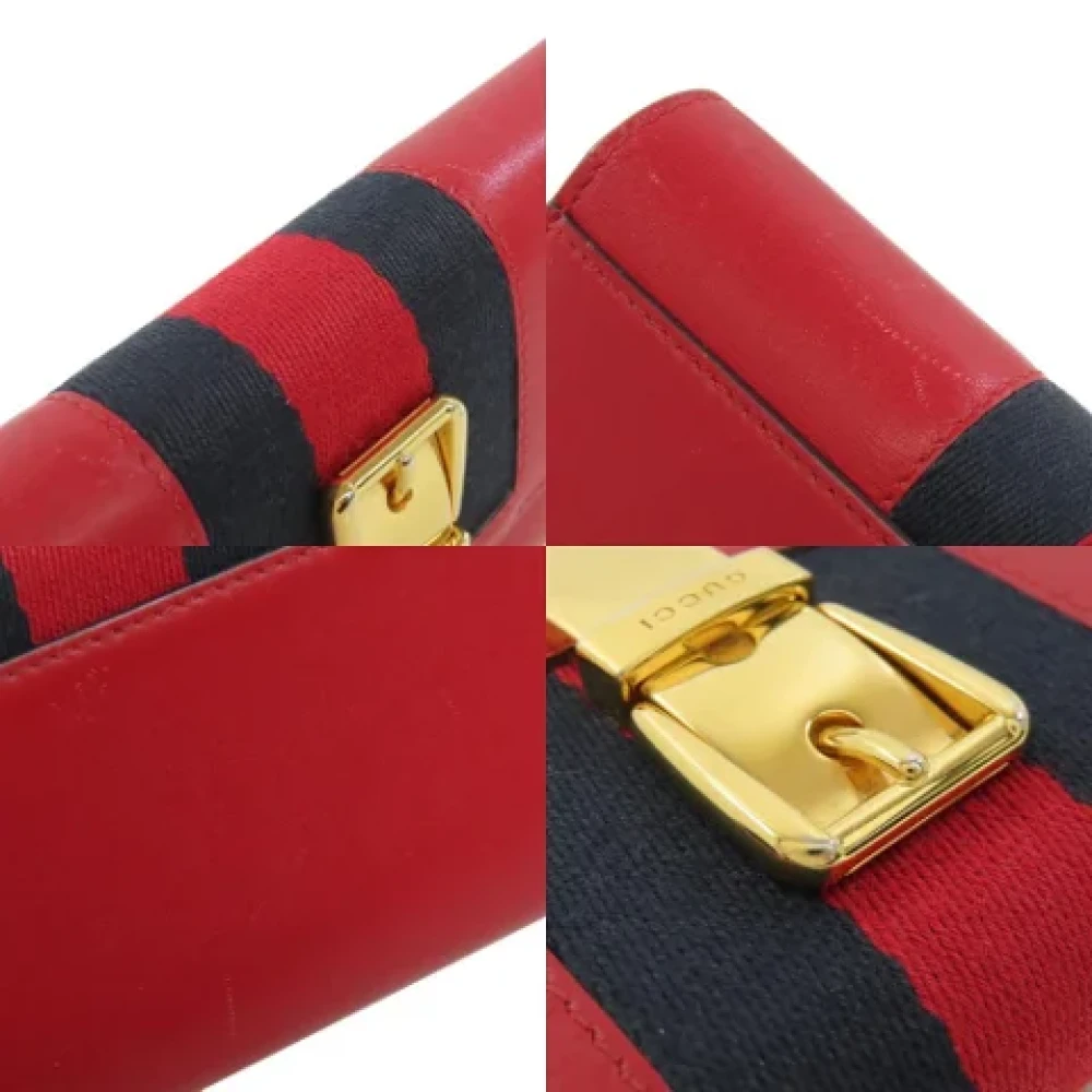 Gucci Vintage Pre-owned Leather wallets Red Dames
