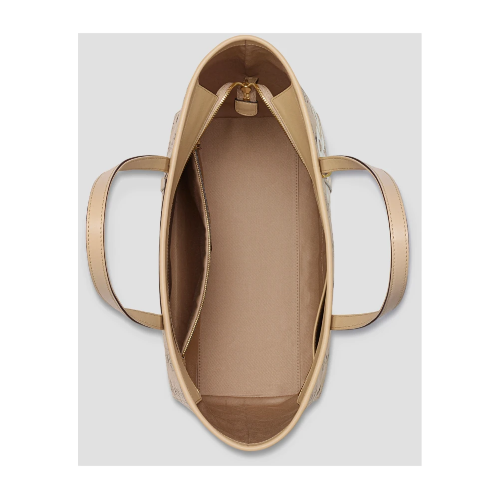 MCM Toni Shopper met bovenrits in Mega Laurel Visetos Beige Dames