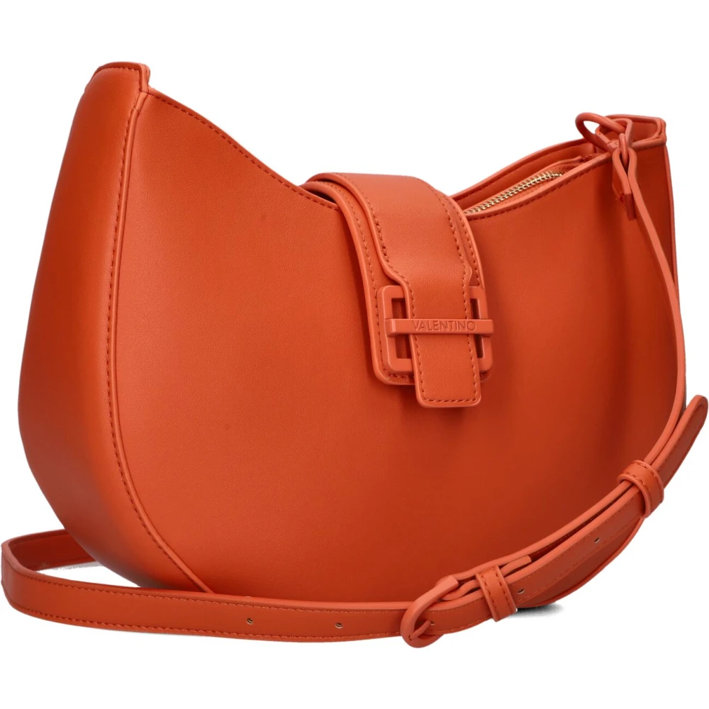 Valentino Oranje Leatherlook Shopper Tas Orange Dames