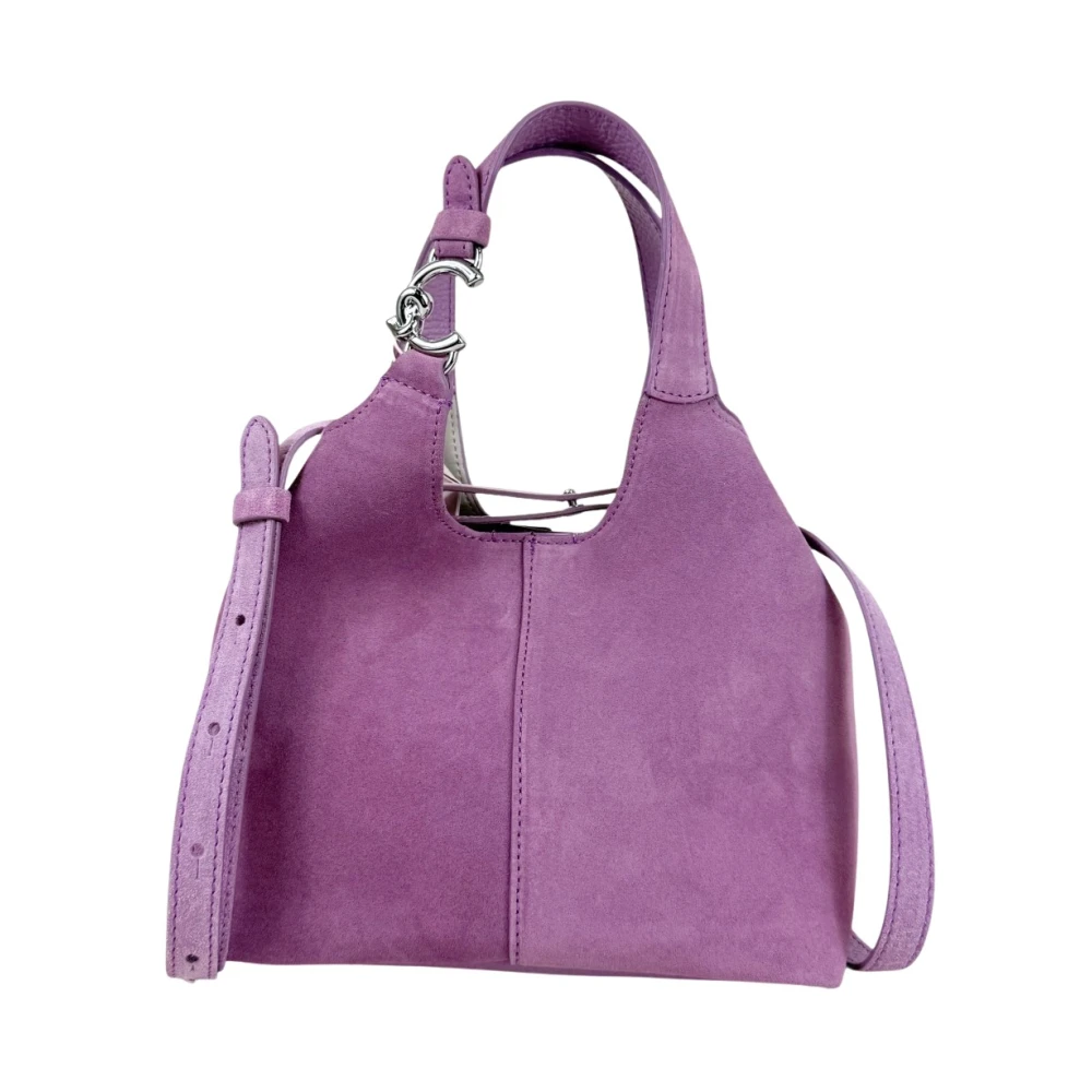 Coccinelle Purple Handbags, Female, One Size, C-Easy Suede Handbag