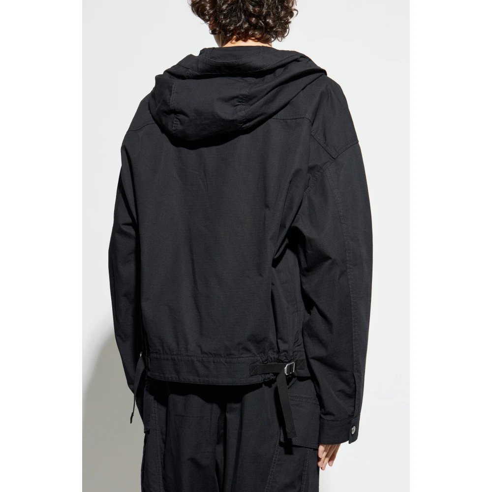 Dsquared2 Lichtgewicht jas met capuchon Black Heren