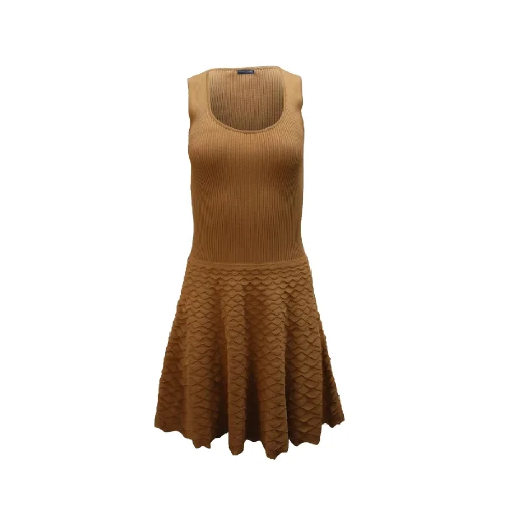 Alexander McQueen Pre-owned Fabric dresses Brown Dames