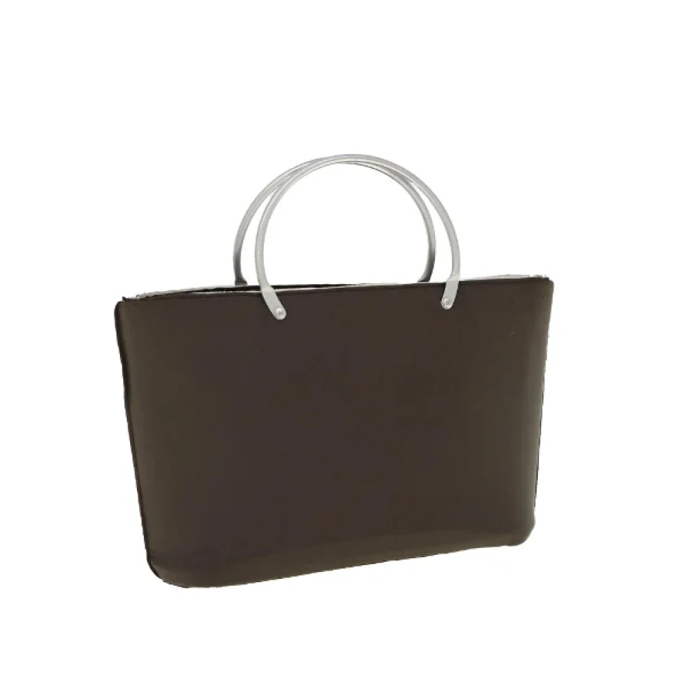 Chanel Vintage Pre-owned Nylon handbags Brown Dames