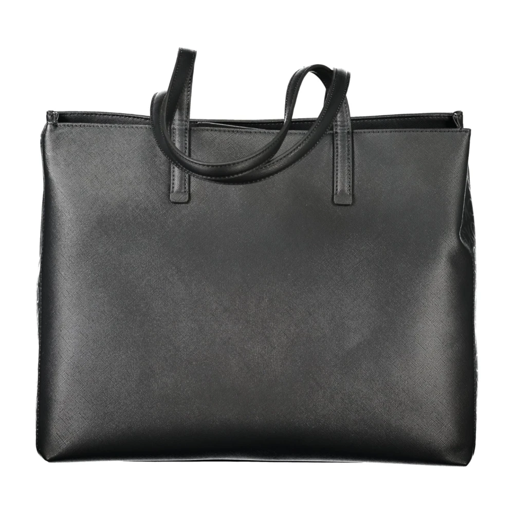 Calvin Klein Zwarte schoudertas met contrastdetails Black Dames