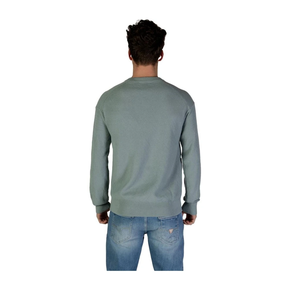 Calvin Klein Jeans Groene Katoenmix Trui met Details Green Heren