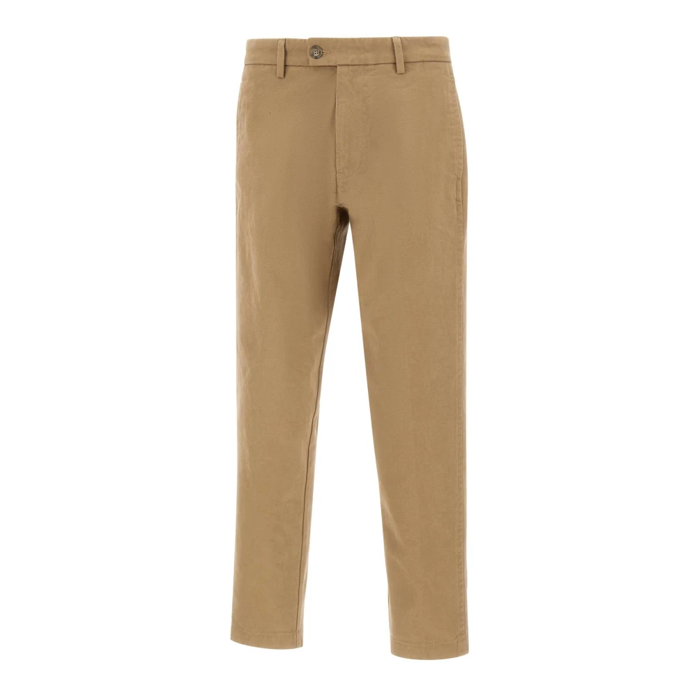 Re-Hash Men's Beige Ariberto Trousers - Chinos - W33 - Trousers