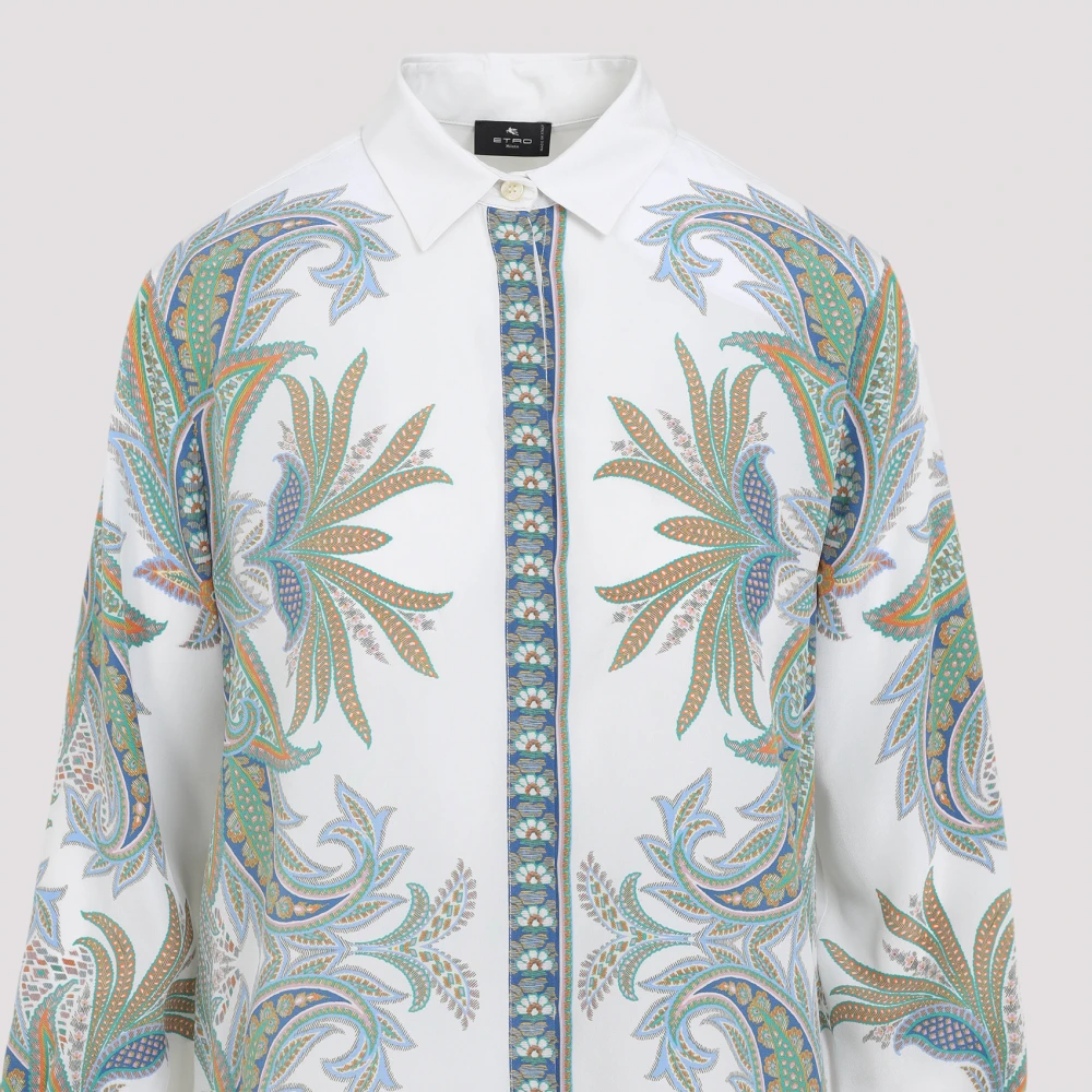 ETRO Blauwe Zijden Elegante Blouse Multicolor Dames