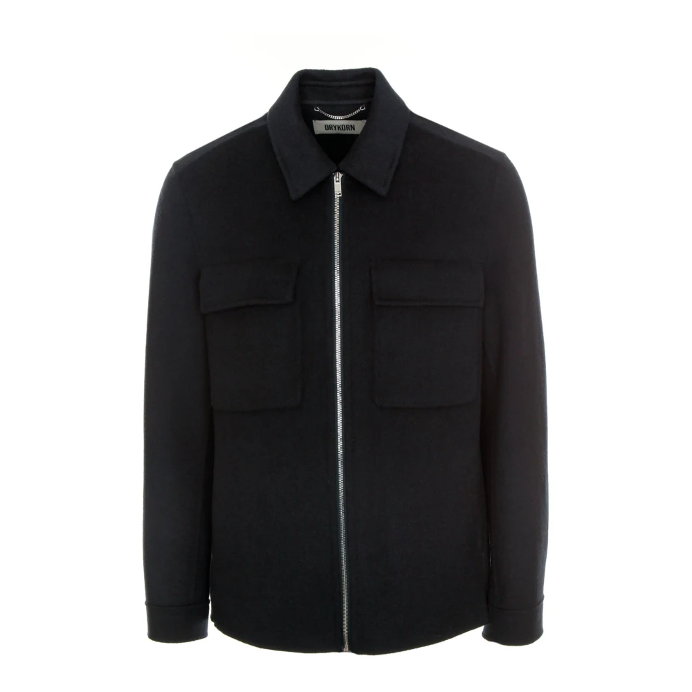 Drykorn Lichte jas Hemdjacken-stijl Blue Heren