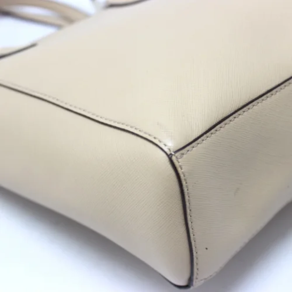 Coach Pre-owned Leather handbags Beige Dames