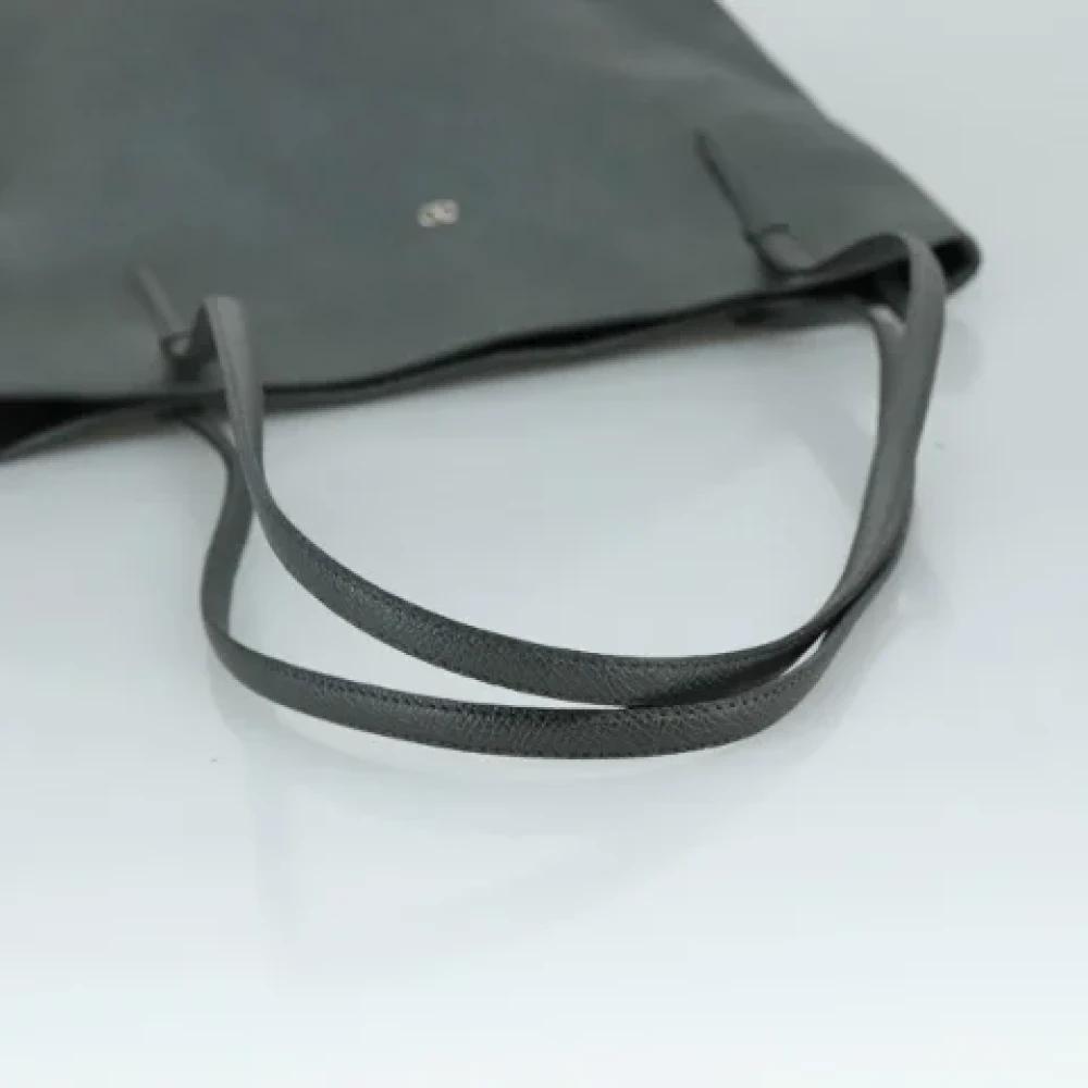 Valentino Vintage Pre-owned Leather totes Gray Dames