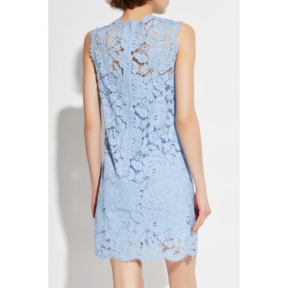 Dolce & Gabbana Kanten jurk Blue Dames