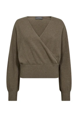 Cashmere Wrap Stickad Tröja Brindle