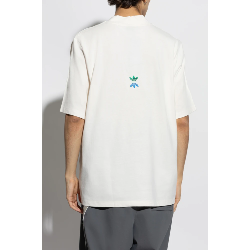 adidas Originals T-shirt met logo Beige Heren