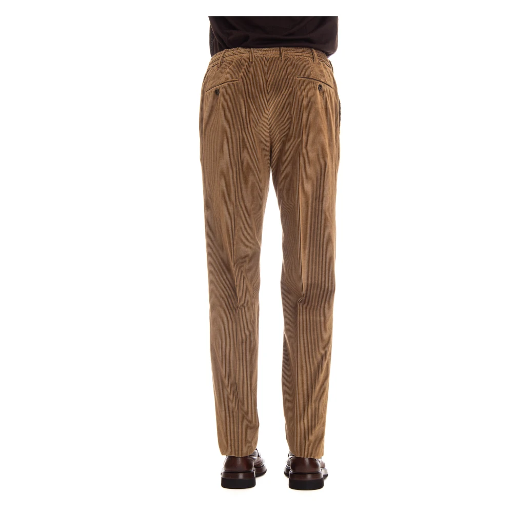 PT Torino Fluwelen Bicolor Joggerbroek Brown Heren