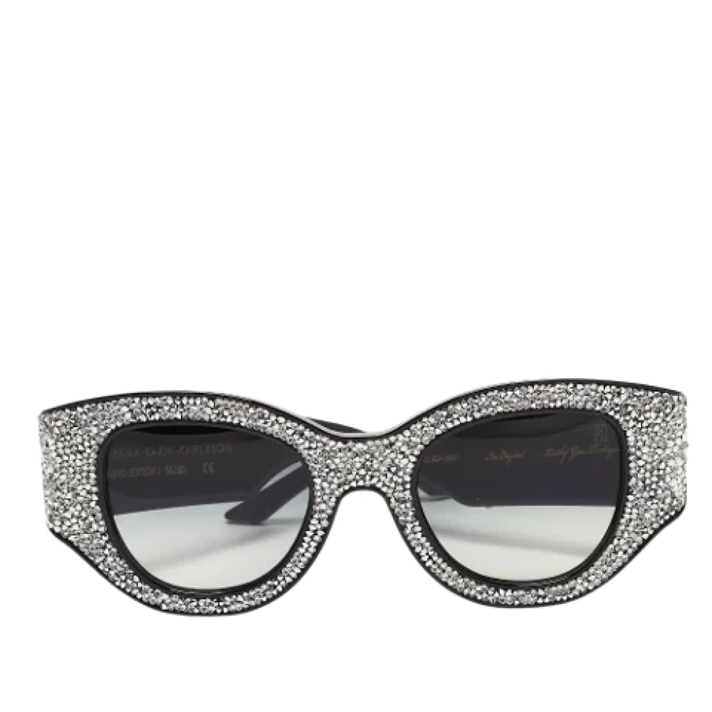 Alexander McQueen Pre-owned Acetate sunglasses Black Dames