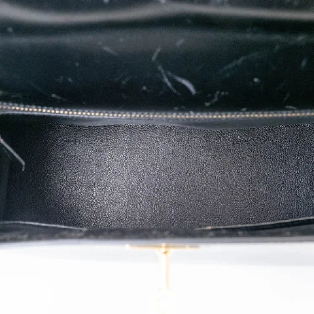 Hermès Vintage Pre-owned Leather handbags Black Dames